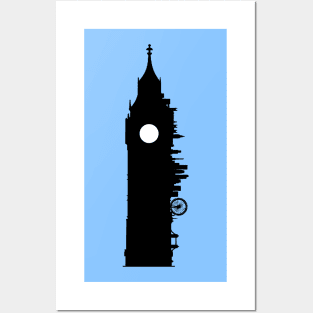 Big Ben London Skyline Posters and Art